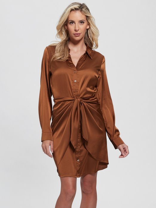 Guess Shopping Eko Alya Haljina Brown Leaf