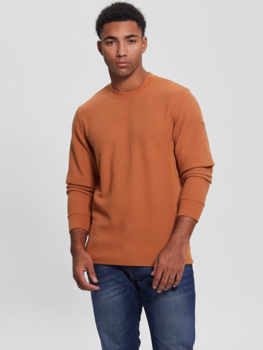 Guess Shopping Mesa Myles Waffle Majica Dugih Rukava