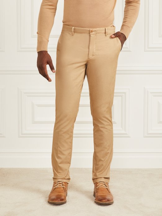 Guess Shopping Eko Hugh Easy Chino Hlače Toasted Taupe
