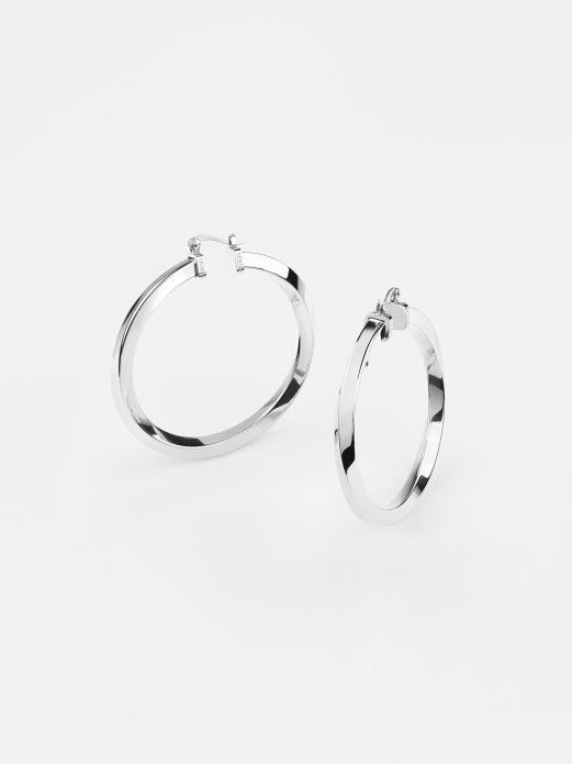 obruči Ne Lažu Naušnice Guess Shopping Srebro