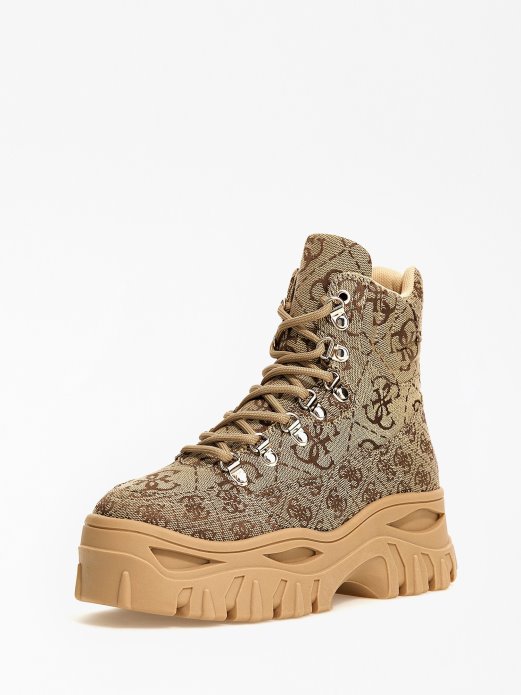 ćelije 4g Logo Gležnjače Guess Shopping Bež