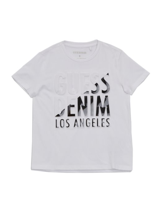 čista Bijela Guess Shopping Bruer Majica S Razdvojenim Majicama (7-16)