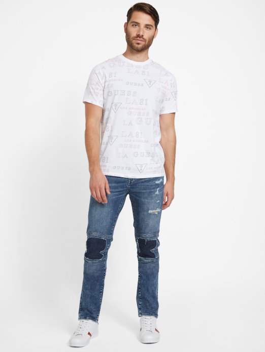 čista Bijela Guess Shopping Devan Majica S Logotipom