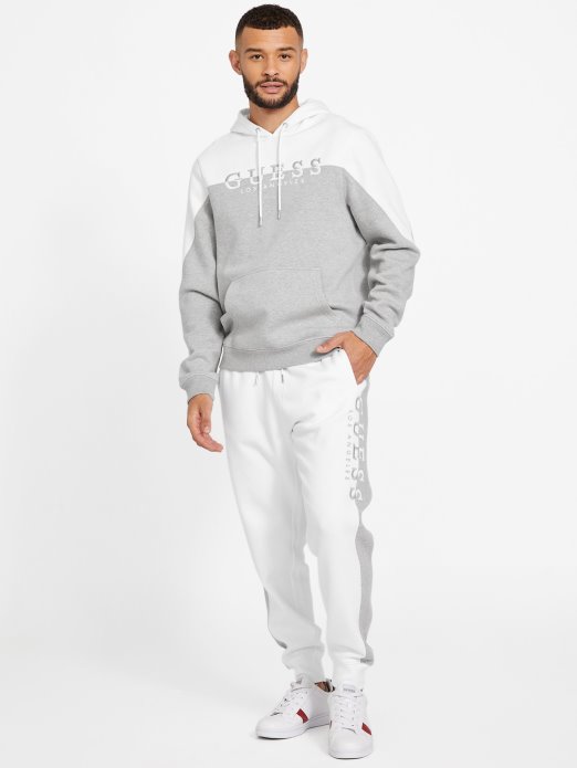 čista Bijela Guess Shopping Eko Marcus Logo Majica S Kapuljačom