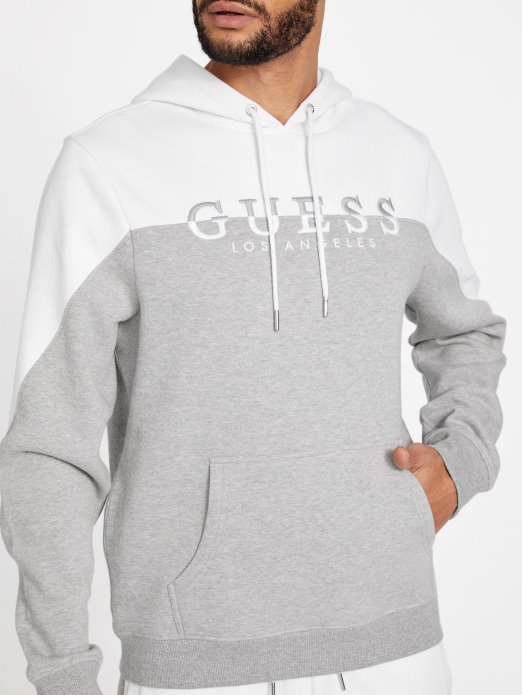 čista Bijela Guess Shopping Eko Marcus Logo Majica S Kapuljačom