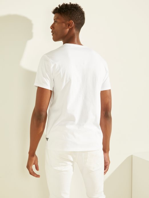 čista Bijela Guess Shopping Hologramska Majica S Logotipom