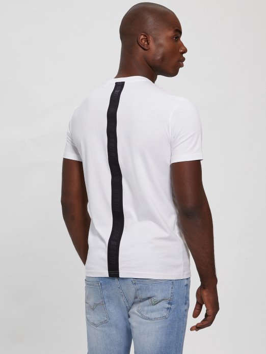 čista Bijela Guess Shopping Majica S Trakom S Logotipom Eco Royal