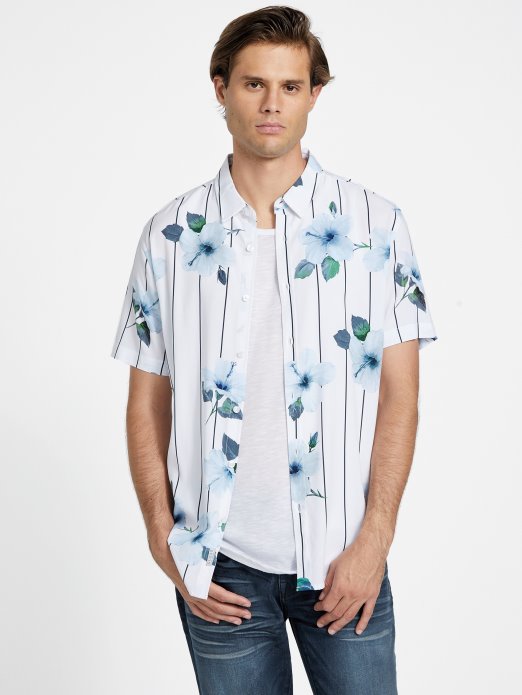 čista Bijela Košulja S Rai Printom Pogodi Kupnju