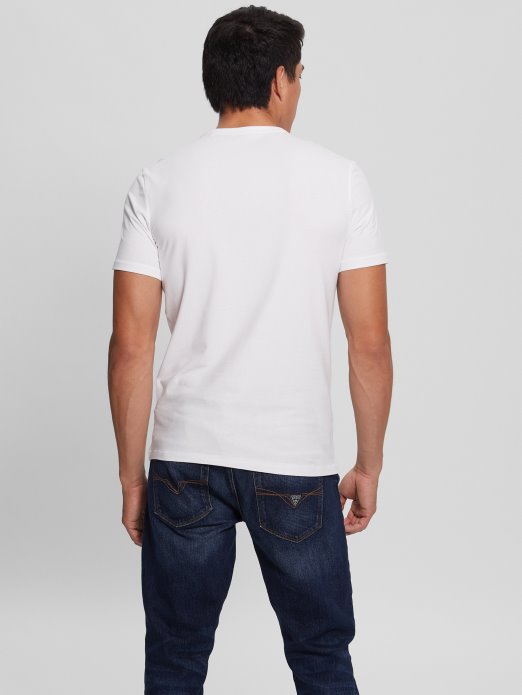 čista Bijela Majica Guess Shopping Maksim Logo