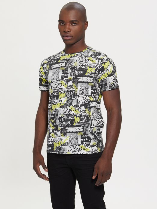 čista Bijela Multi Guess Shopping Eko Neonska Majica S Posterima S Grafitima