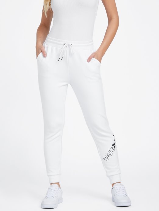 čista Bijela Sabrina Logo Joggers Guess Shopping