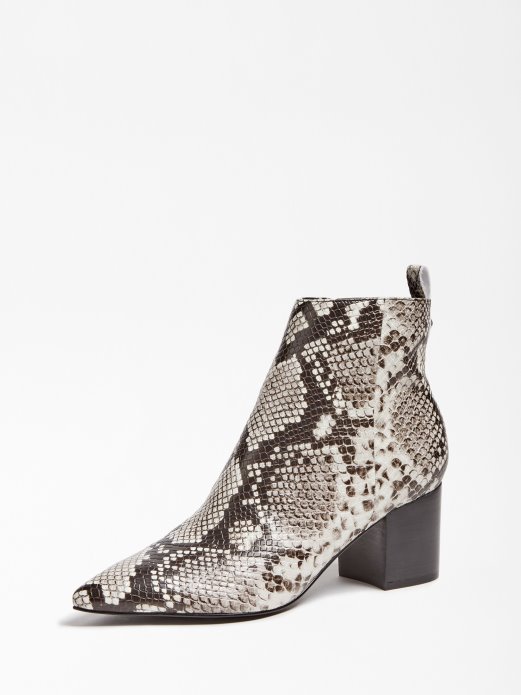 čizme Za Gležnjeve S Uzorkom Pitona U Sivoj želje Guess Shopping