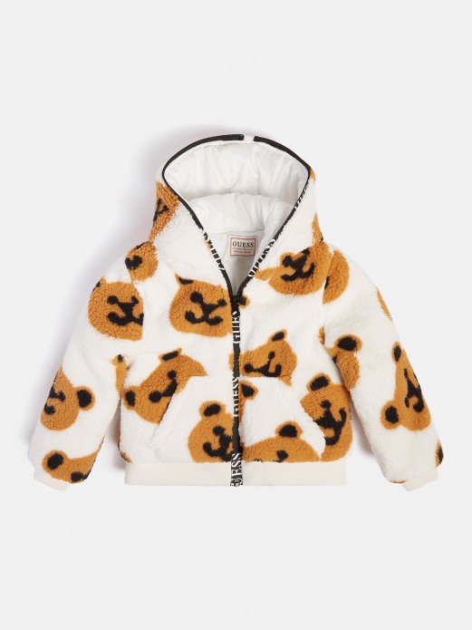 šerpa Jakna S Kapuljačom Crna Guess Shopping