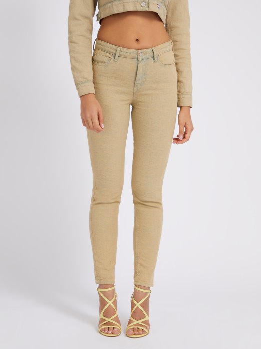 žuti Preko Cijelog Logotipa Traper Hlače Guess Shopping